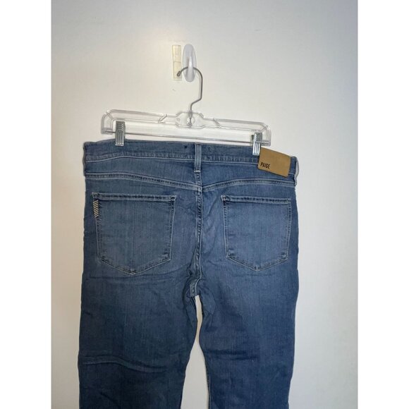 Paige Mens Blue Denim  Lennox Jeans Size 34 Straight Fit - Picture 5 of 10